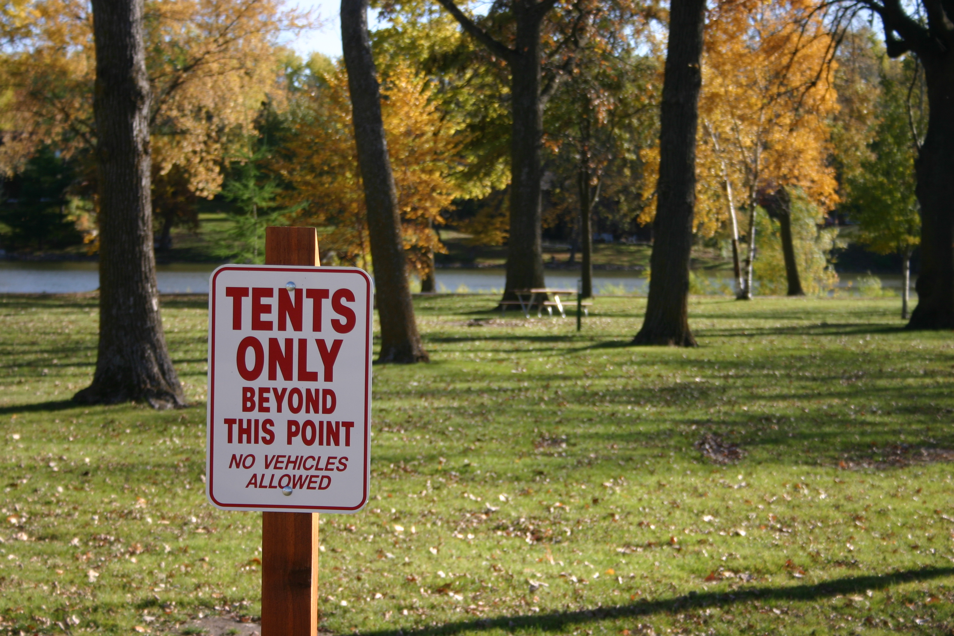 tent only section of park