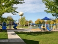 view of park with new playground equipment