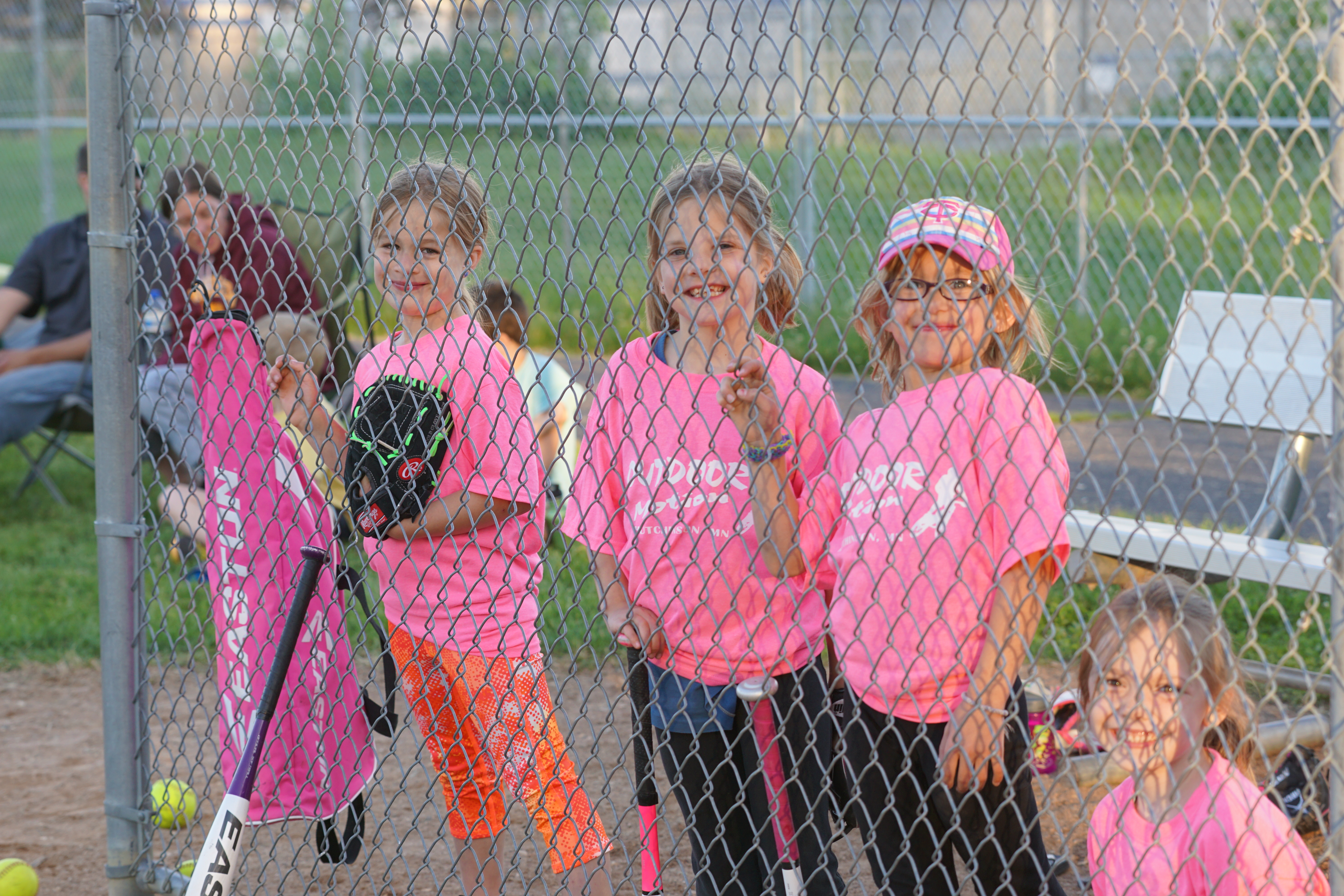 youth girls softball game