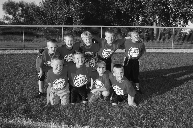 flag football team sponsored by Burger King