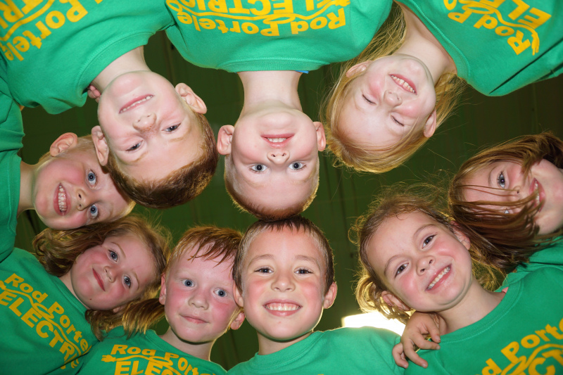 group of smiling kids
