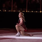 girl smiling during Skating Show