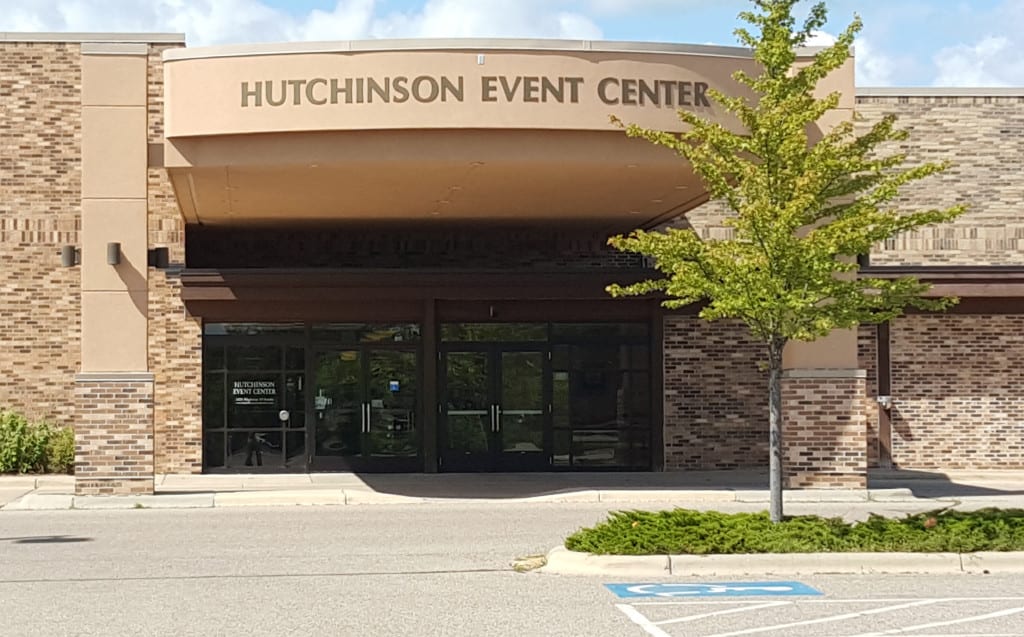 Outside Hutchinson Event Center main entrance. 
