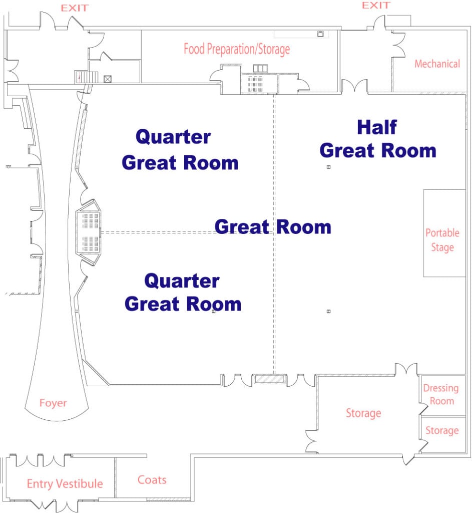 Hutchinson Event Center Great Room Floor Plan