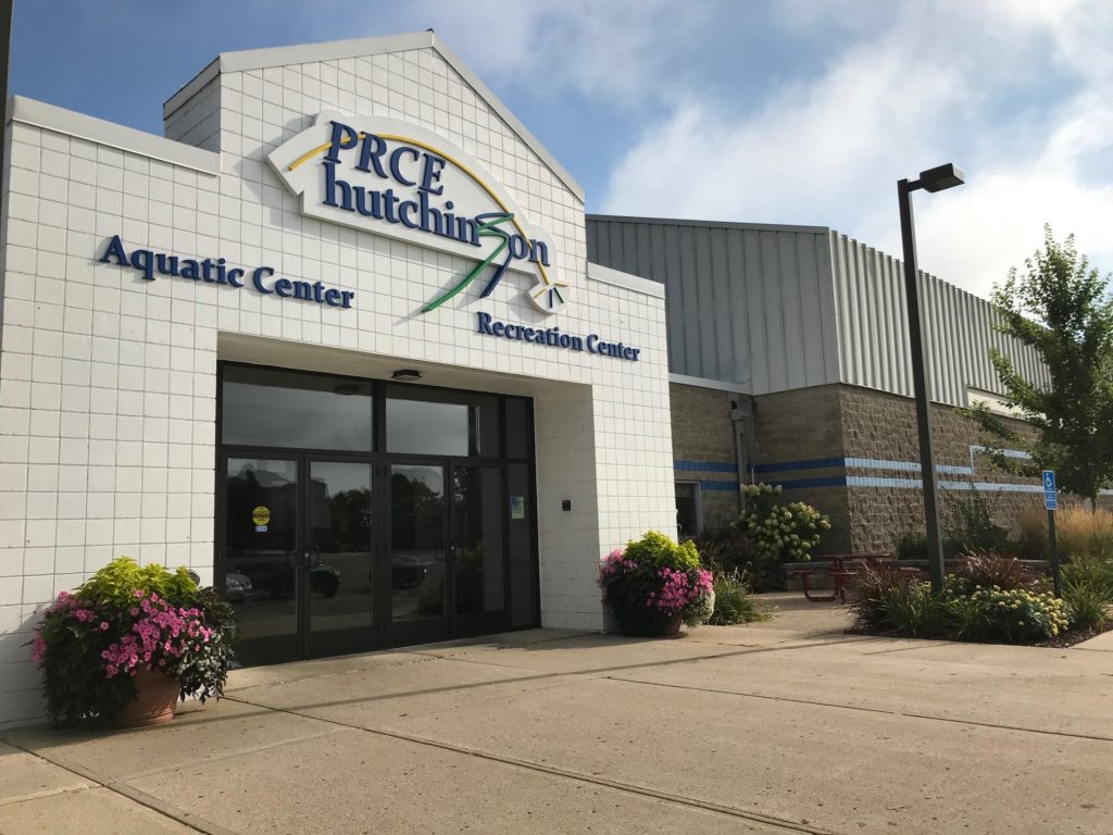 Front entrance to Aquatic Center/Recreation Center